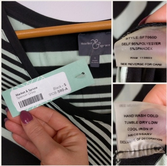 Stitch Fix Market & Spruce Striped Spencer Dress S - Picture 5 of 6